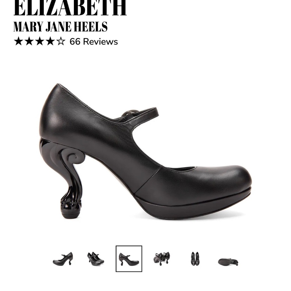 Fluevog Elizabeth heels in black size w 8.5